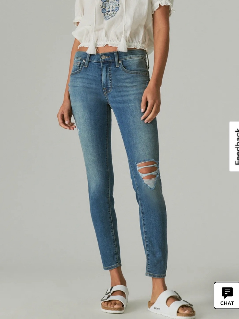 Lucky Brand Ava mid-rise super skinny jean